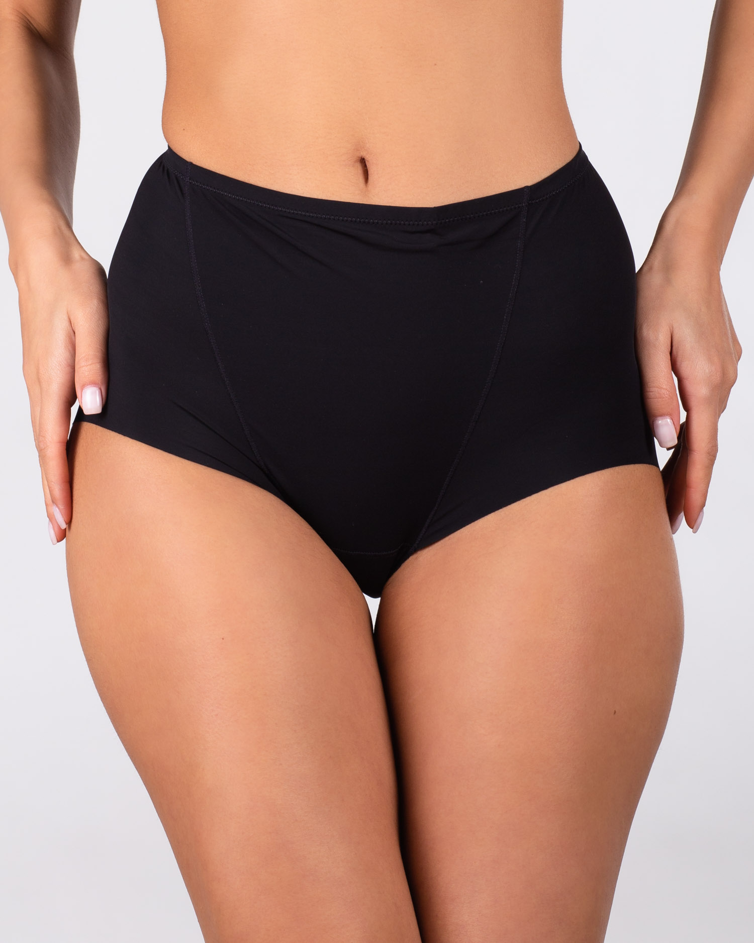 Жіночі безшовні трусики  lanny mode 5008 чорні 3952-5